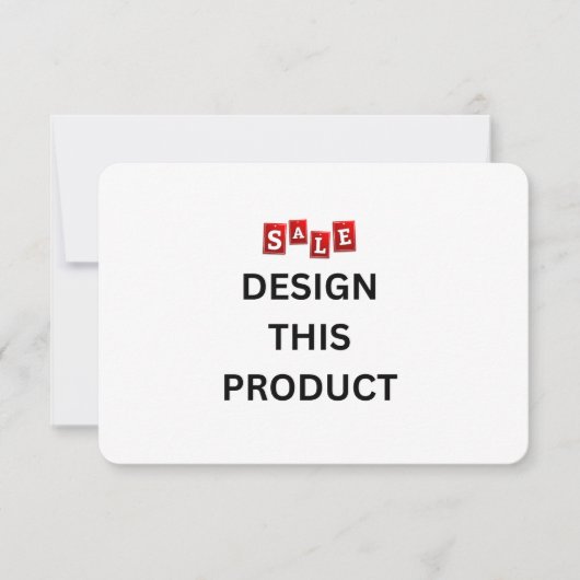 VENTE ! Invitation - 3,5" x 5" - Sur mesure - Arro (Devant)