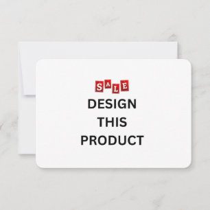 VENTE ! Invitation - 3,5" x 5" - Sur mesure - Arro