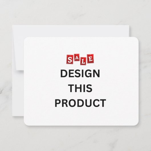 VENTE ! Invitation - 4,25" x 5,5" - Sur mesure - A (Devant)