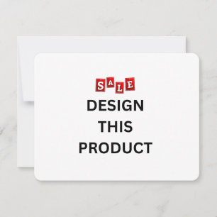 VENTE ! Invitation - 4,25" x 5,5" - Sur mesure - A