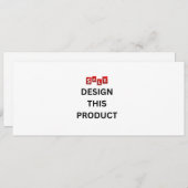 VENTE! Invitation - 4" x 9.25" - Sur mesure (Devant / Derrière)