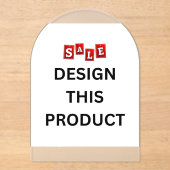 VENTE ! Invitations acryliques - Arch Frosted (Recto)