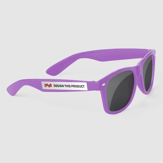 VENTE ! Lunettes de soleil en plastique - Violet - (Droite)