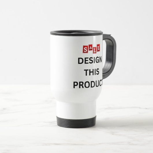 VENTE ! Mug Commuter - 15oz - Blanc (Devant droit)