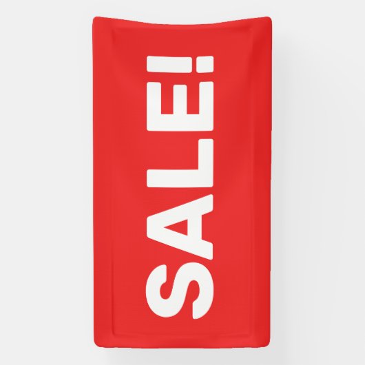 VENTE rouge ! Banderole (Verticale)