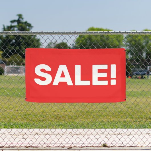 VENTE rouge ! Banderole (Insitu)