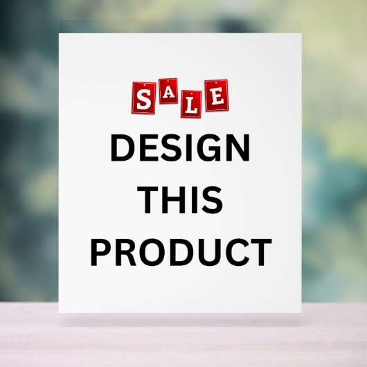 VENTE ! Signal acrylique 11" x 14" - Personnalisé (Neutre)