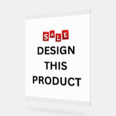 VENTE ! Signal acrylique 11" x 14" - Personnalisé (Angle)