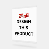 VENTE ! Signal acrylique 8" x 10" - Personnalisé (Angle)