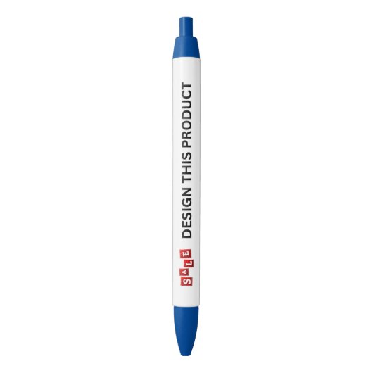 VENTE ! Stylo - encre bleue - Personnalisé - Bleu  (devant Vertical)
