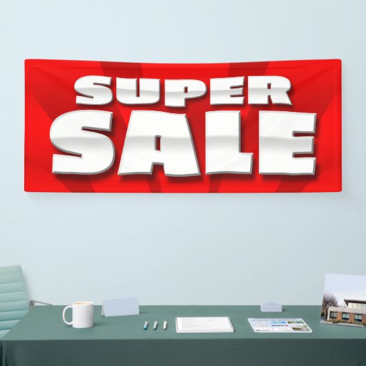 VENTE SUPERBE de BANNIÈRE - 2,5' x6 (Salon professionnel)