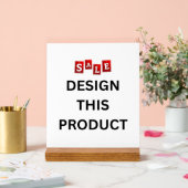 VENTE ! Symbole acrylique 8 po x 10 po - avec supp (Mariage)