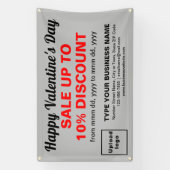 Vente Valentine d'affaires sur bannière rectangle (Verticale)