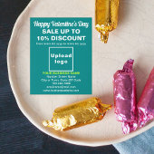 Vente Valentine d'affaires sur le prospectus vert