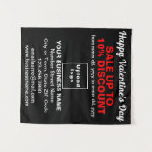 Vente Valentine d'affaires sur Tapisserie noire (Devant (Horizontal))