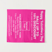 Vente Valentine d'affaires sur Tapisserie rose (Devant (Horizontal))