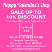 Vente Valentine sur Sticker Vinyl Rose (Devant)