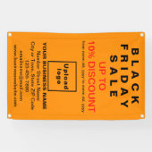 Vente Vendredi Noir sur Bannière couleur orange (Horizontal)