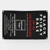 Vente Vendredi Noir sur bannière noire (Horizontal)
