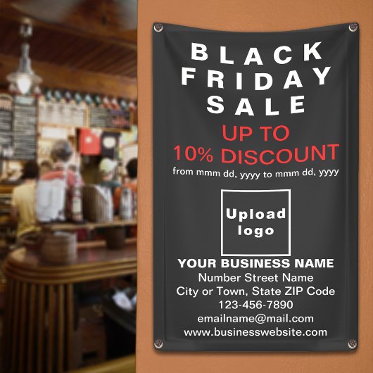 Vente Vendredi Noir sur bannière noire