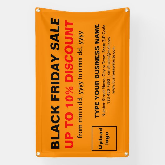 Vente Vendredi Noir sur bannière Rectangle couleur (Verticale)