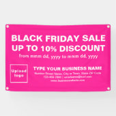Vente Vendredi Noir sur bannière Rectangle Rose (Horizontal)