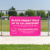 Vente Vendredi Noir sur bannière Rectangle Rose (Insitu)