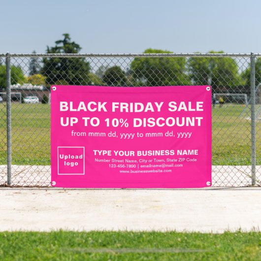 Vente Vendredi Noir sur bannière Rectangle Rose (Insitu)