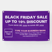 Vente Vendredi Noir sur bannière Rectangle violet (Horizontal)