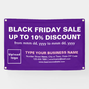 Vente Vendredi Noir sur bannière Rectangle violet