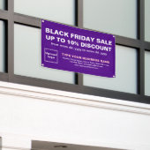 Vente Vendredi Noir sur bannière Rectangle violet (Bâtiment extérieur)