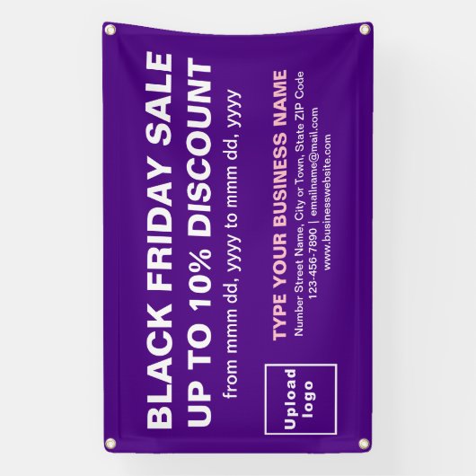 Vente Vendredi Noir sur bannière Rectangle violet (Verticale)