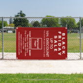 Vente Vendredi Noir sur bannière rouge (Insitu)