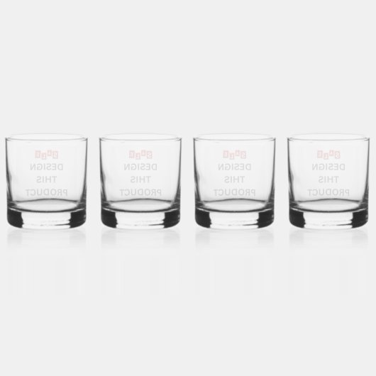 VENTE ! Verre - Sur les rochers - 12 oz - Ensemble (Dos)