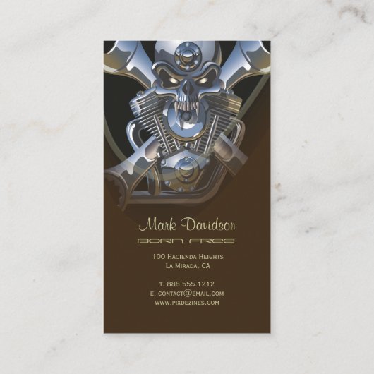 Ventes de motocyclettes + cartes d'affaires de rép (Dos)