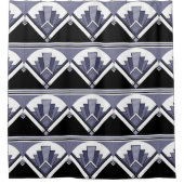 Ventilateur Art déco Carrelage Douche rideau Lilac (Devant)