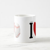 Ventilateur de baseball demi-texte Café Mug (Centre)