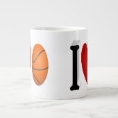 Ventilateur de basket demi-texte Géant Mug de café (Devant)