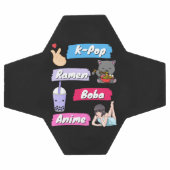 Ventilateur de culture K-Pop, Ramen, Boba et Anime (Plat)