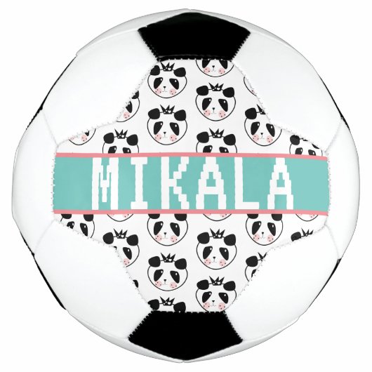 Ventilateur De Football Panda Cute Nom Personnalis (Devant)