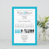 Ventilateur du programme de mariage Silhouettes si (Debout devant)