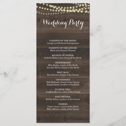 Ventilateur du Programme de Messe mariage / Cérémo (Dos)