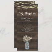 Ventilateur du Programme de Messe mariage / Cérémo (Devant / Derrière)