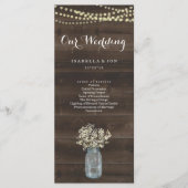 Ventilateur du Programme de Messe mariage / Cérémo (Devant)