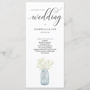 Ventilateur du Programme de Messe mariage / Cérémo