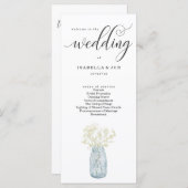 Ventilateur du Programme de Messe mariage / Cérémo (Devant / Derrière)