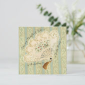 Ventilateur victorien penser à votre carte (Debout devant)