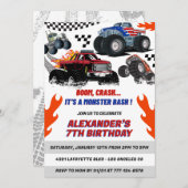 Ventilateurs à chaud invitations de fête Boom Cras (Devant / Derrière)