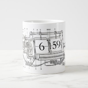 Ventilateurs de l'horloge à retourner Café Mug
