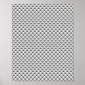 Ventilateurs Noir Art Déco Motif Blanc (Devant)